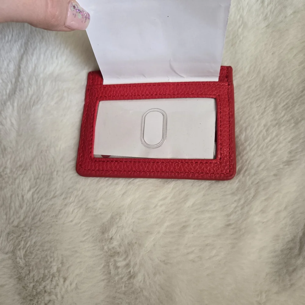 Red Card Holder Wallet - Picture 5 of 5